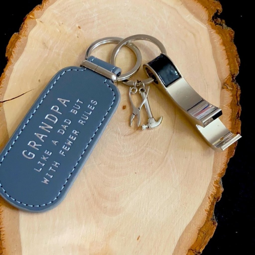Grandpa Tools Tools Can Opener Keychain